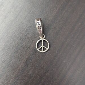Chamilia Silver Peace Sign Charm